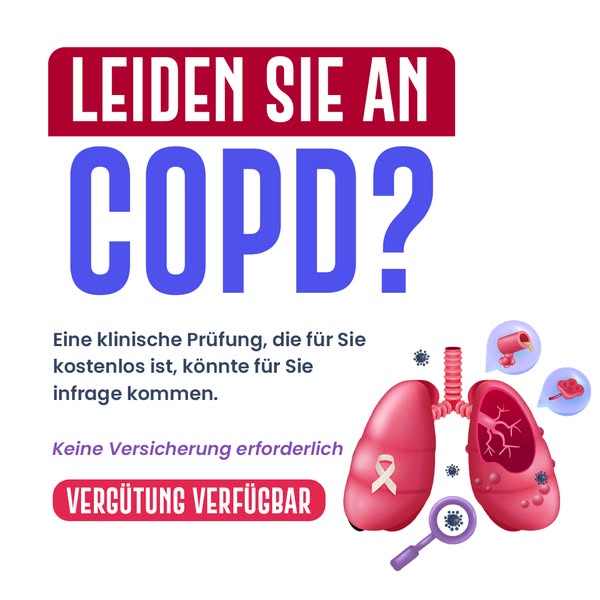 Klinische Prüfung zu COPD - Vergütung verfügbar